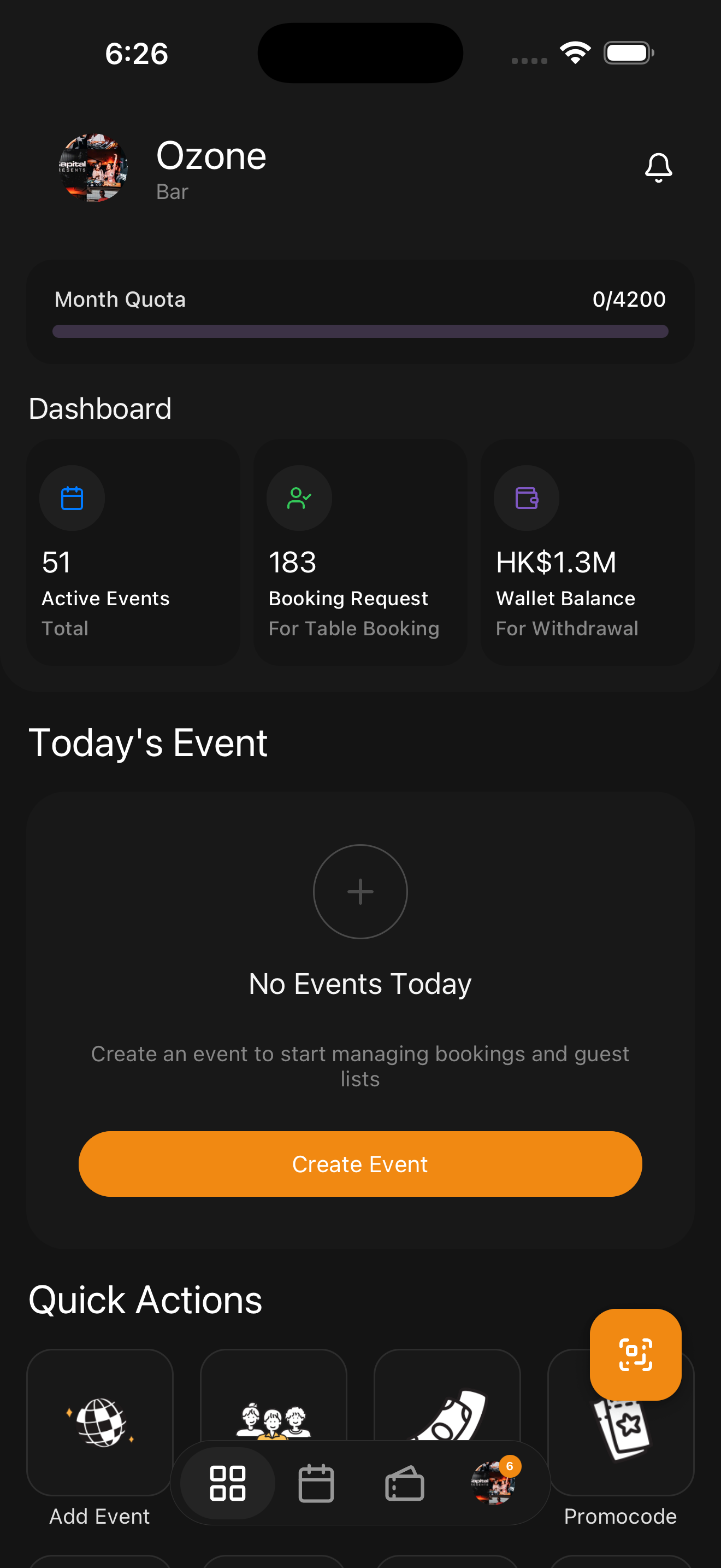 Smart club dashboard Smart club dashboard